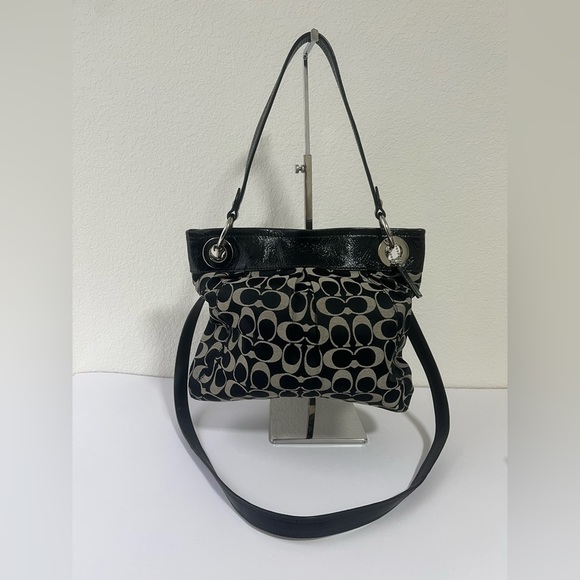 Coach Handbags - Coach Black Ashley Signature Crossbody